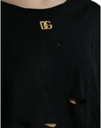 Dolce & Gabbana Elegant Black Round Neck Tank Top