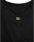 Dolce & Gabbana Elegant Black Round Neck Tank Top