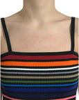 Dolce & Gabbana Chic Striped Spaghetti Strap Tank Top