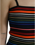 Dolce & Gabbana Chic Striped Spaghetti Strap Tank Top