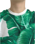 Dolce & Gabbana Silk Banana Leaf Print Tank Top