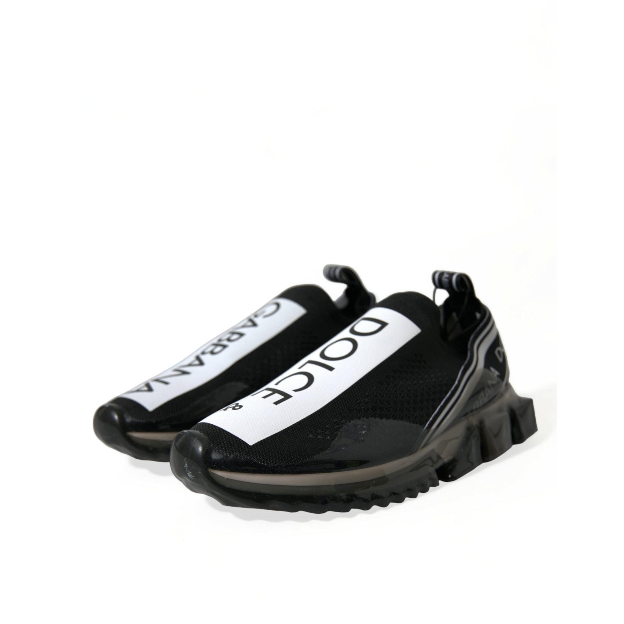 Dolce & Gabbana Elegant Black & White Sorrento Sneakers