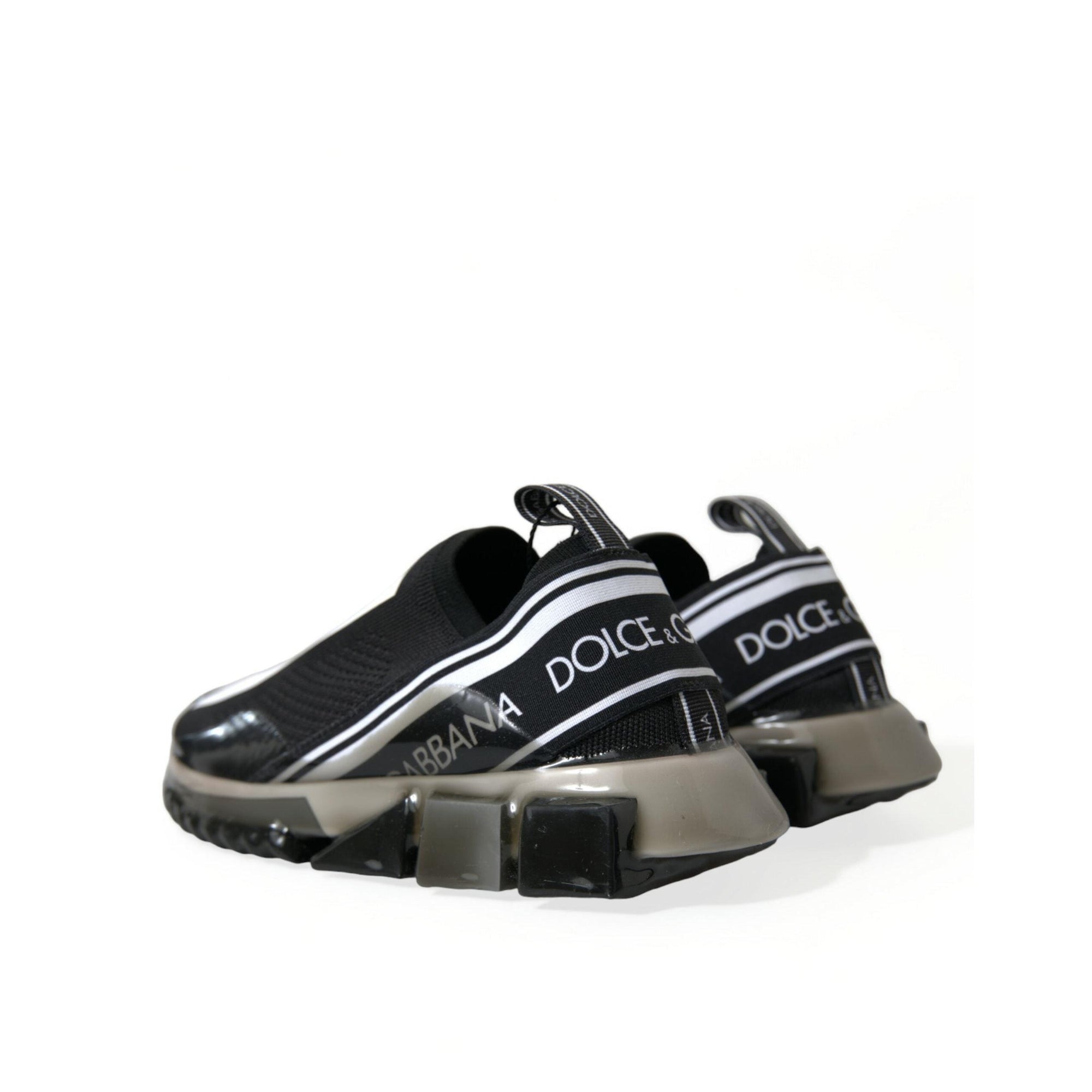 Dolce & Gabbana Elegant Black & White Sorrento Sneakers