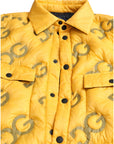 Dolce & Gabbana Elegant Yellow Padded Blouson Jacket