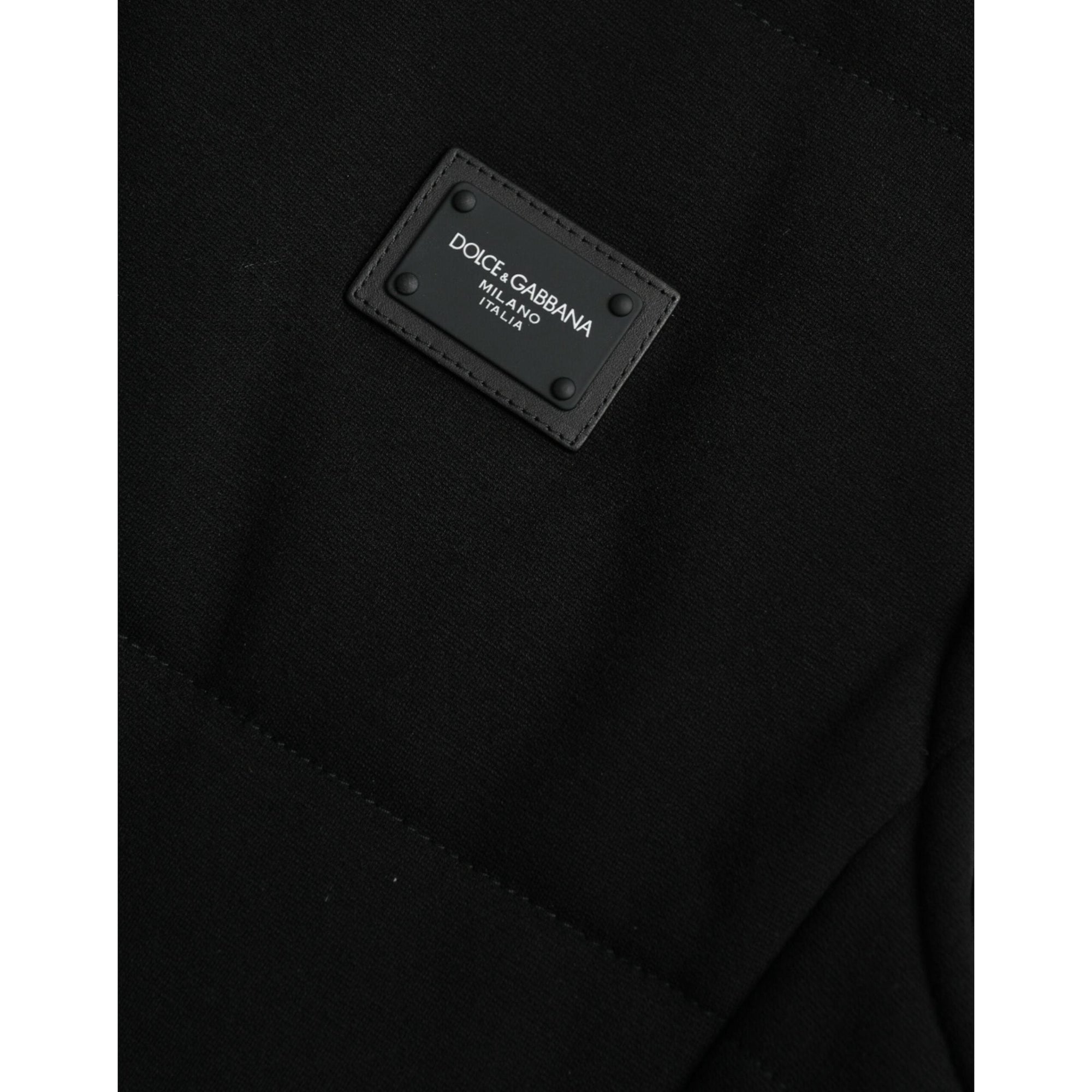 Dolce & Gabbana Elegant Black Sleeveless Vest Jacket