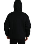 Dolce & Gabbana Elegant Black Bomber Jacket with Hood