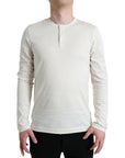 Dolce & Gabbana Elegant Off White Cotton Sweater