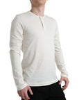 Dolce & Gabbana Elegant Off White Cotton Sweater