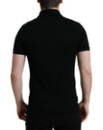 Dolce & Gabbana Elegant Black Cotton Polo Shirt