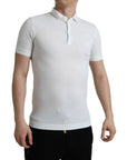 Dolce & Gabbana Crown Embroidered White Cotton Polo