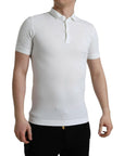 Dolce & Gabbana Crown Embroidered White Cotton Polo