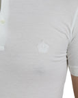 Dolce & Gabbana Crown Embroidered White Cotton Polo