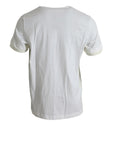Dolce & Gabbana Elegant White Crew Neck Cotton Tee