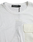 Dolce & Gabbana Elegant White Crew Neck Cotton Tee