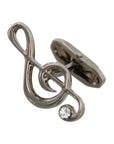 Dolce & Gabbana Elegant Silver Tremble Clef Cufflinks