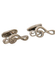 Dolce & Gabbana Elegant Silver Tremble Clef Cufflinks