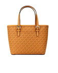 Michael Kors Jet Set Cider PVC Leather XS Carryall Top Zip Tote Bag Purse