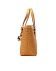 Michael Kors Jet Set Cider PVC Leather XS Carryall Top Zip Tote Bag Purse