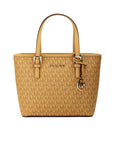 Michael Kors Jet Set Cider PVC Leather XS Carryall Top Zip Tote Bag Purse