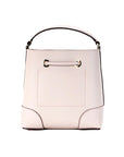 Michael Kors Mercer Small Powder Blush Pebble Leather Bucket Crossbody Bag Purse