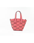 Michael Kors Kimber Small Tea Rose Leather 2-in-1 Zip Tote Messenger Bag Purse