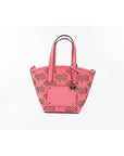 Michael Kors Kimber Small Tea Rose Leather 2-in-1 Zip Tote Messenger Bag Purse