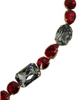 Dolce & Gabbana Radiant Red Crystal Buckle Waist Belt