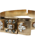 Dolce & Gabbana Gold-Tone Crystal Embellished Waist Belt