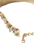 Dolce & Gabbana Gold-Tone Crystal Embellished Waist Belt