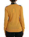 Dolce & Gabbana Multicolor Cashmere-Silk Blend Henley Sweater