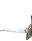Dolce & Gabbana Chic White Acetate Designer Sunglasses