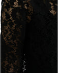 Dolce & Gabbana Elegant Floral Lace Blouse Top