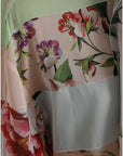 Dolce & Gabbana Elegant Multicolor Silk Blend Long Sleeve Top