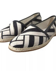 Dolce & Gabbana Elegant Striped Leather Espadrilles