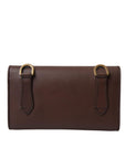 Dolce & Gabbana Elegant Leather Shoulder Bag in Rich Brown
