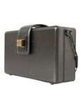 Dolce & Gabbana Metallic Gray Calfskin Shoulder Bag with Chain Strap