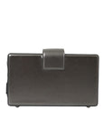 Dolce & Gabbana Metallic Gray Calfskin Shoulder Bag with Chain Strap