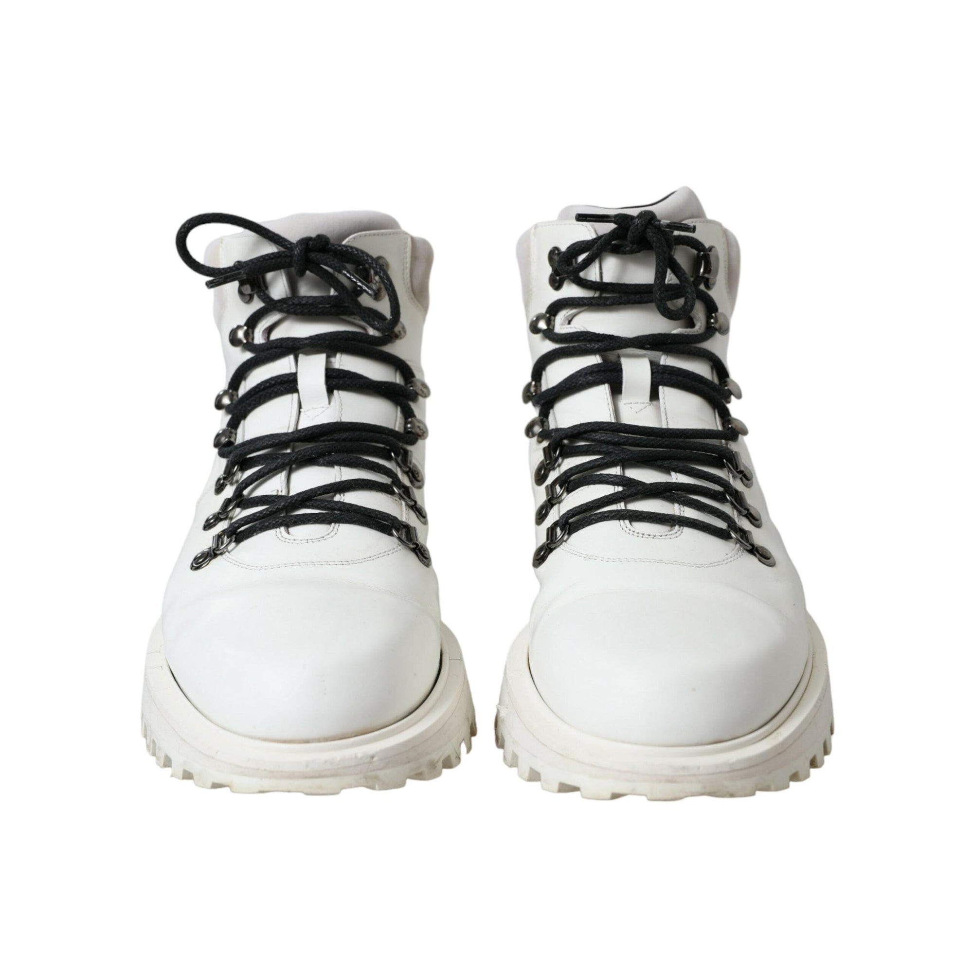 Dolce & Gabbana Pristine White Italian Ankle Boots