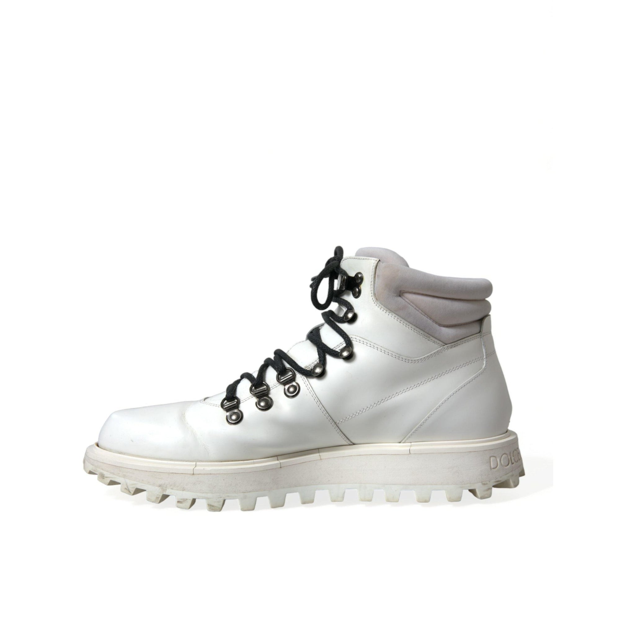 Dolce & Gabbana Pristine White Italian Ankle Boots