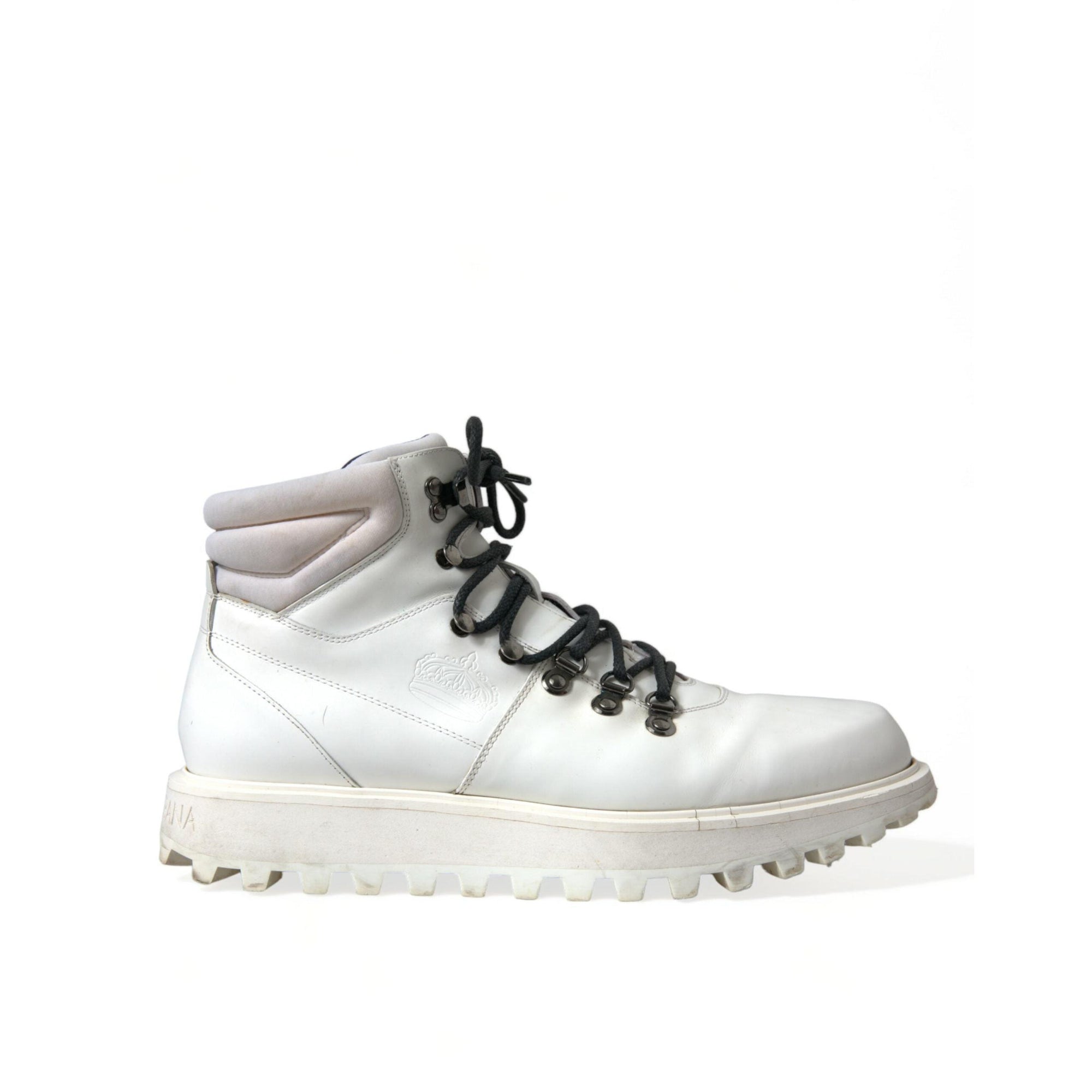 Dolce & Gabbana Pristine White Italian Ankle Boots