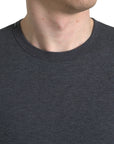 Dolce & Gabbana Elegant Dark Gray Crew Neck Tee