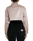 Dolce & Gabbana Elegant Pink Cropped Denim Jacket