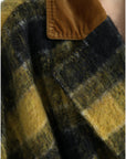 Dolce & Gabbana Chic Checkered Long Trench Coat in Sunny Yellow
