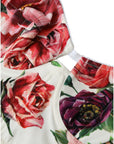 Dolce & Gabbana Floral Silk Blend Bustier Crop Top