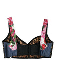 Dolce & Gabbana Floral Patchwork Bustier Crop Top