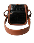 Balenciaga Elegant Crocodile Leather Crossbody Bag