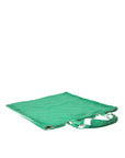 Prada Elegant Green Fabric Tote Bag
