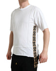 Dolce & Gabbana White Logo Crew Neck Short Sleeves T-shirt