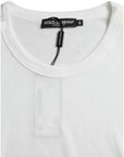 Dolce & Gabbana White Logo Crew Neck Short Sleeves T-shirt