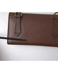 Dolce & Gabbana Elegant Leather Shoulder Bag in Rich Brown